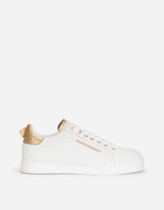 D&G Calfskin nappa Portofino sneakers with lettering