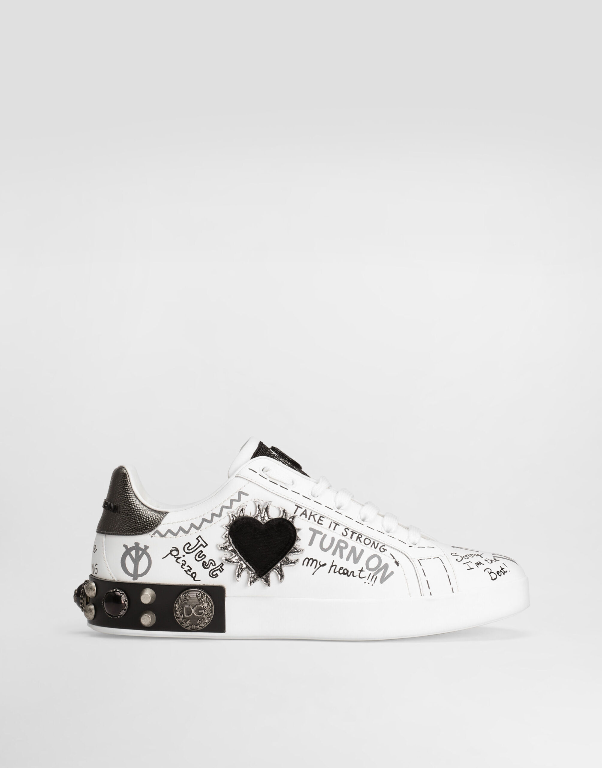 D&G Portofino calfskin sneakers