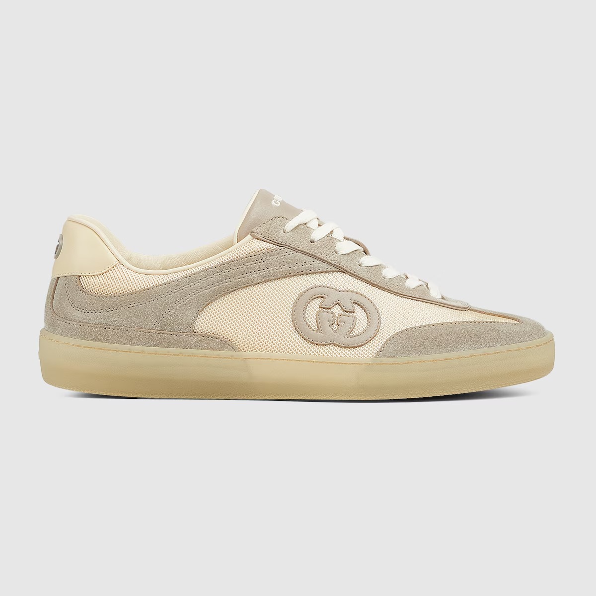 Gucci Men’s G75 Sneaker Oatmeal Suede