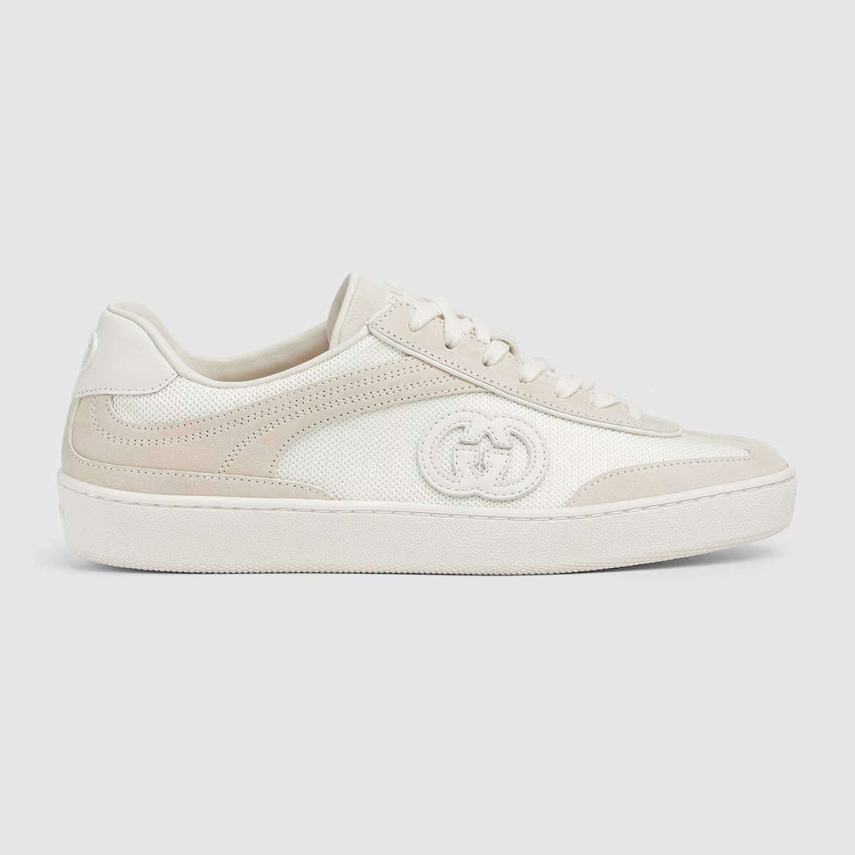 Gucci Women’s G75 Sneaker White Suede