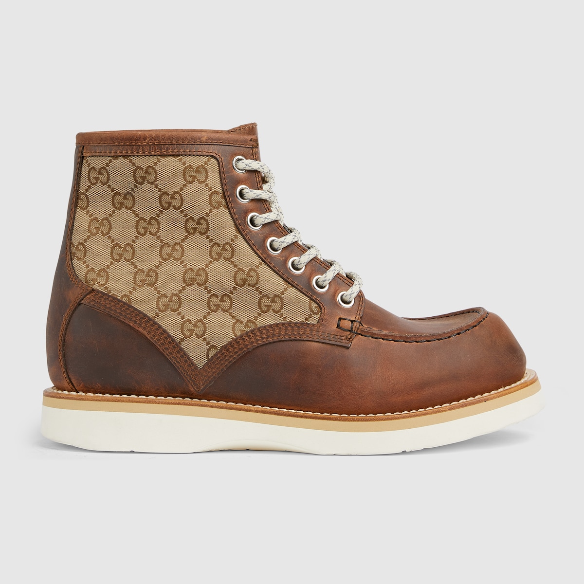 Men’s lace-Up Ankle Boot Brown Leather