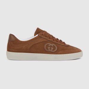 Gucci Men’s G75 Sneaker Light Brown Suede