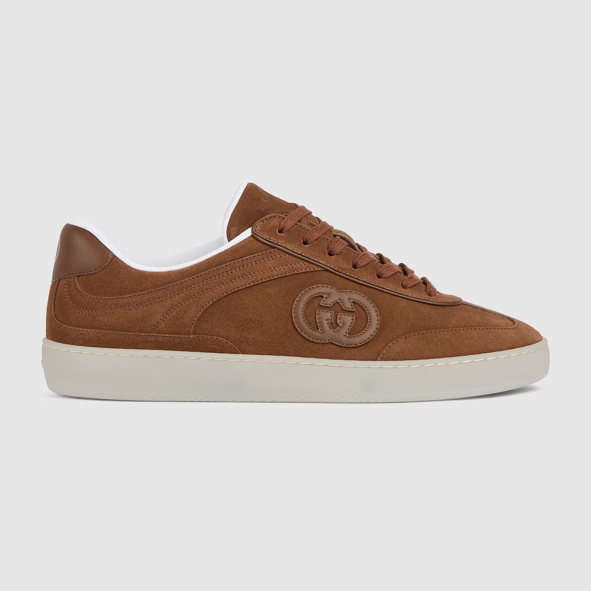 Gucci Men’s G75 Sneaker Light Brown Suede