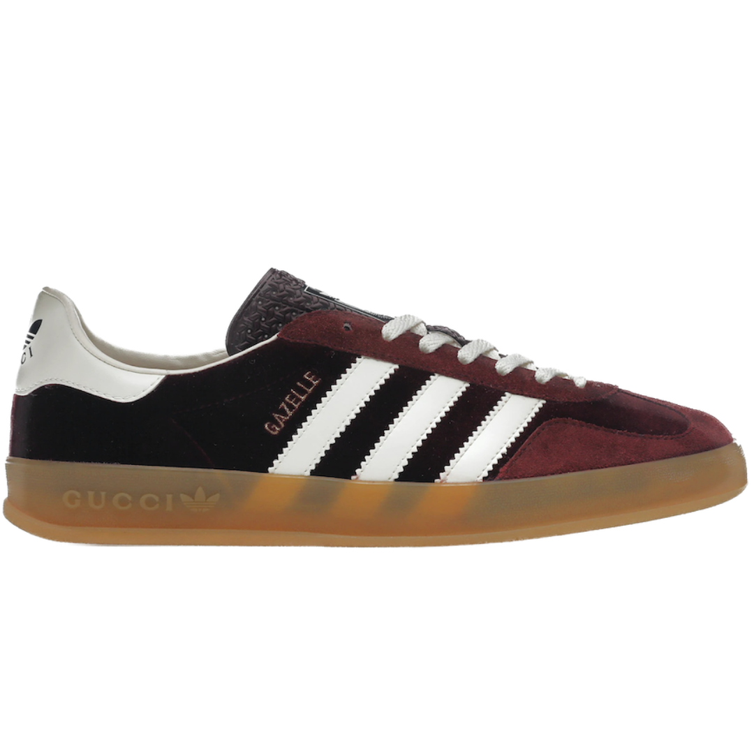 Adidas x Gucci Gazelle ‘Burgundy Velvet’