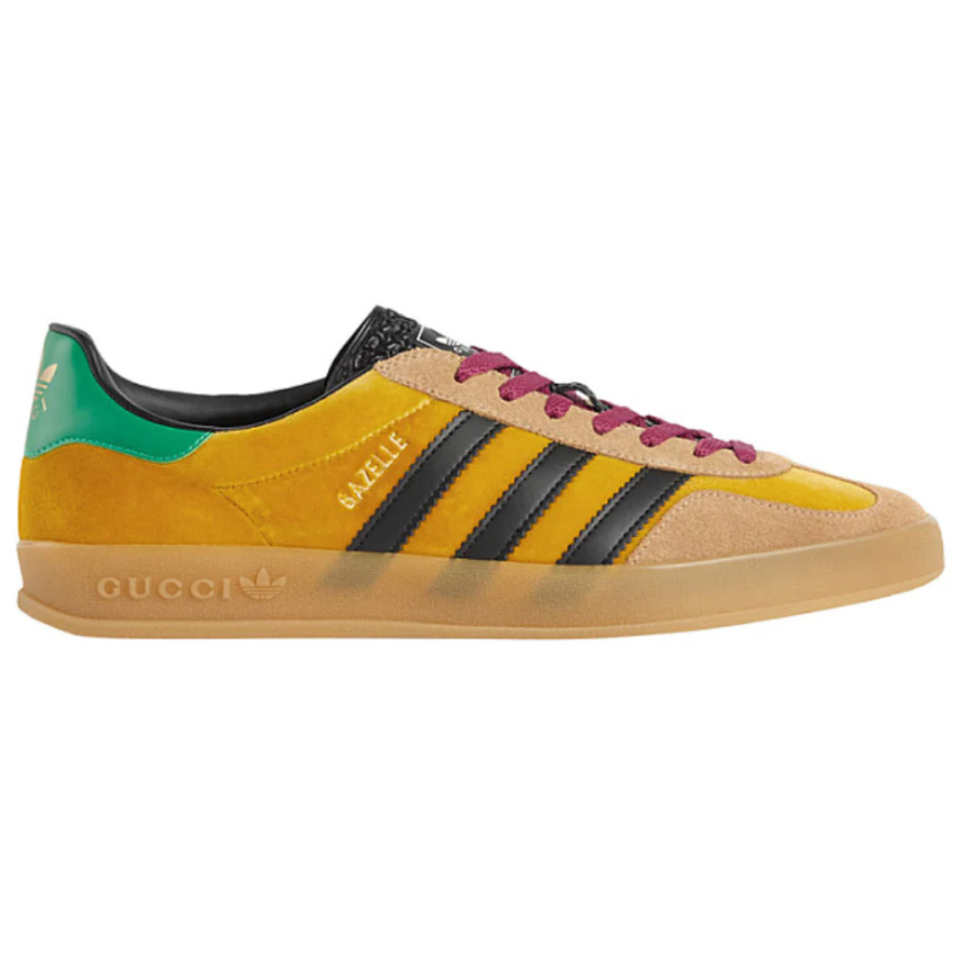 Adidas x Gucci Gazelle ‘Yellow Velvet Green’