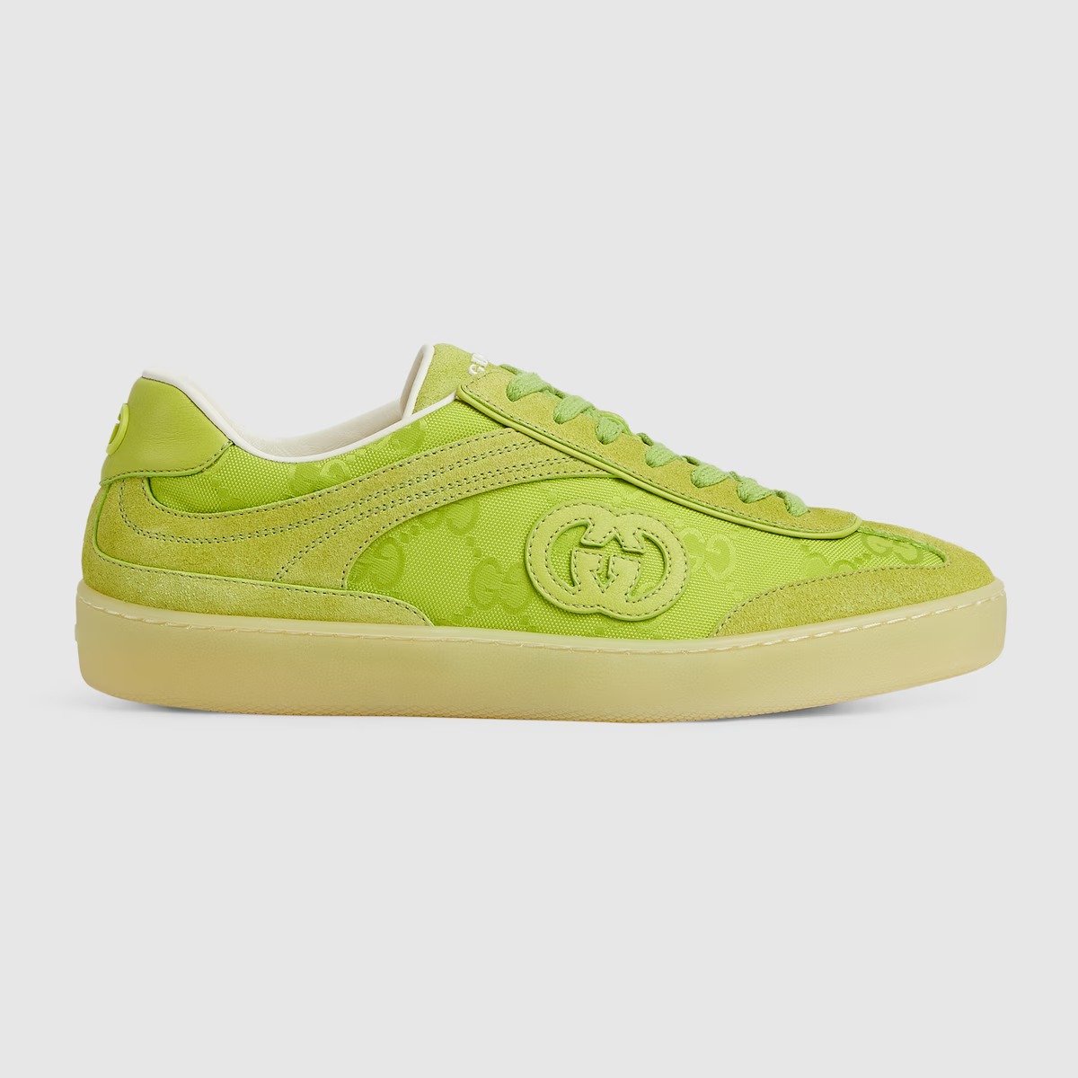 Gucci Women’s G75 Sneaker Acid Green Suede