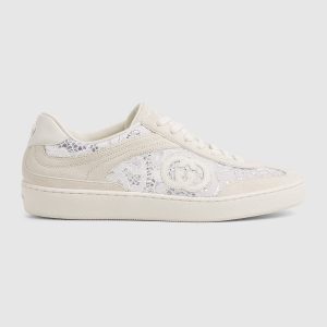 Gucci Women’s G75 Sneaker White Suede