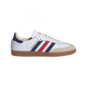 Sporty & Rich × adidas Samba ‘White Indigo Red’