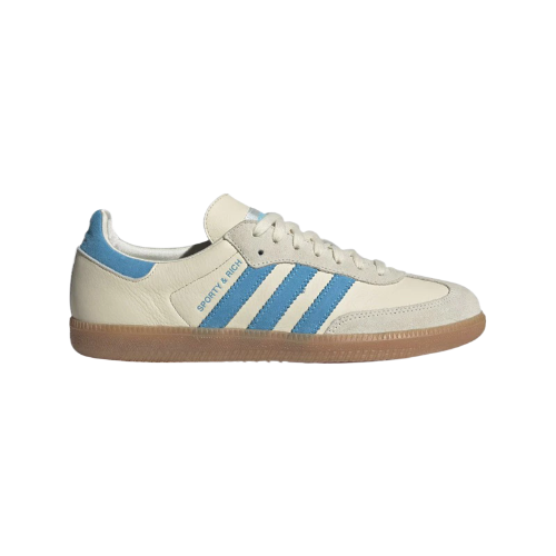 Sporty & Rich × adidas Samba ‘Cream Blue ‘